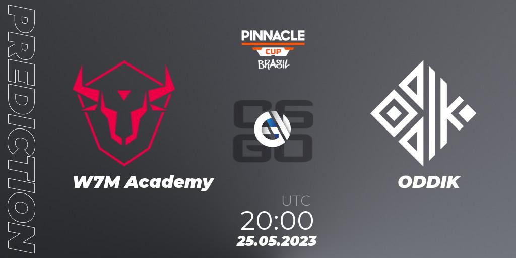 Pronóstico w7m Academy - ODDIK. 25.05.2023 at 20:45, Counter-Strike (CS2), Pinnacle Brazil Cup 1