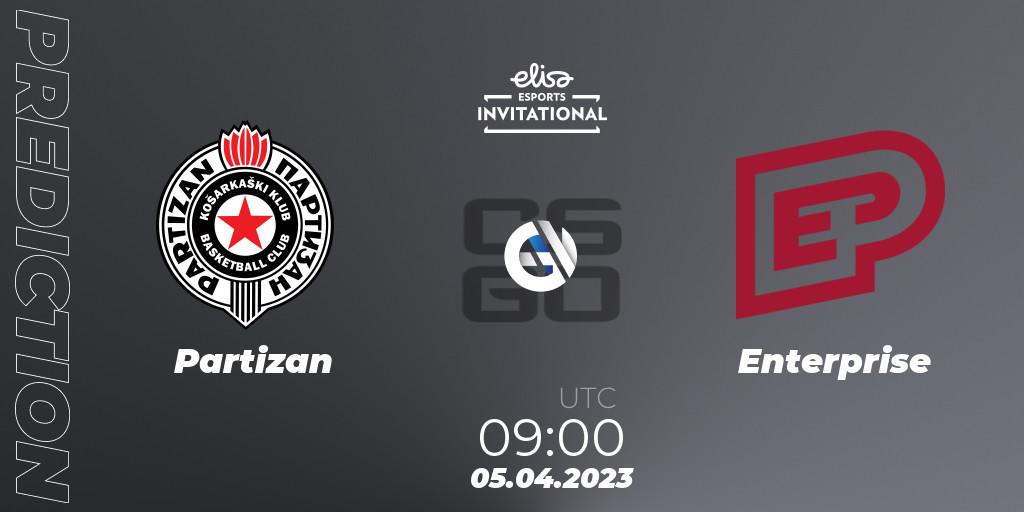 Pronóstico Partizan - Enterprise. 05.04.23, CS2 (CS:GO), Elisa Invitational Spring 2023 Contenders