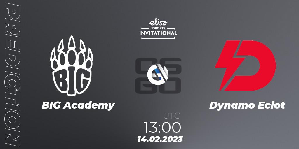 Pronóstico BIG Academy - Dynamo Eclot. 14.02.2023 at 13:00, Counter-Strike (CS2), Elisa Invitational Winter 2023