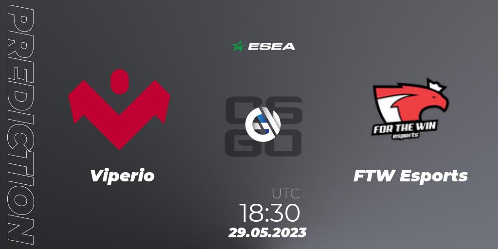 Pronóstico Viperio - FTW Esports. 29.05.23, CS2 (CS:GO), ESEA Advanced Season 45 Europe