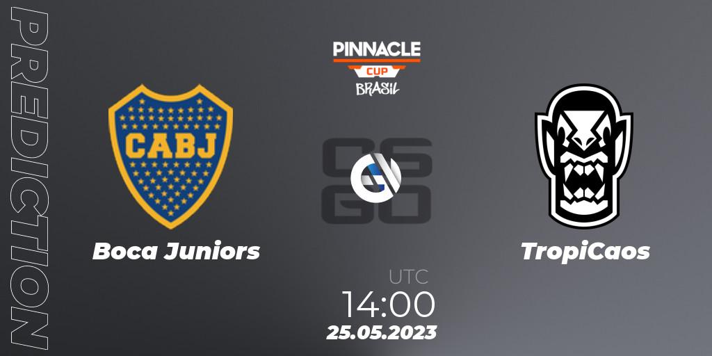 Pronóstico Boca Juniors - TropiCaos. 25.05.2023 at 14:00, Counter-Strike (CS2), Pinnacle Brazil Cup 1