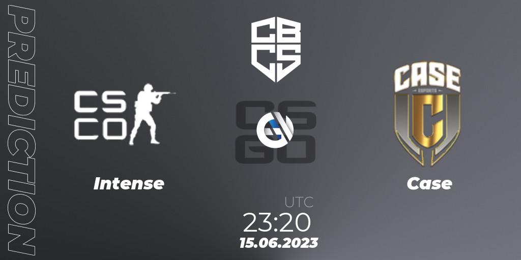 Pronóstico Intense Game - Case. 15.06.2023 at 23:20, Counter-Strike (CS2), CBCS 2023 Season 1