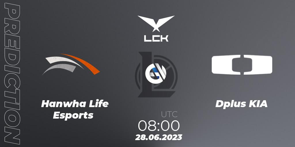 Pronóstico Hanwha Life Esports - Dplus KIA. 28.06.23, LoL, LCK Summer 2023 Regular Season