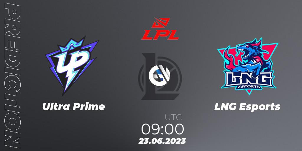 Pronóstico Ultra Prime - LNG Esports. 23.06.23, LoL, LPL Summer 2023 Regular Season
