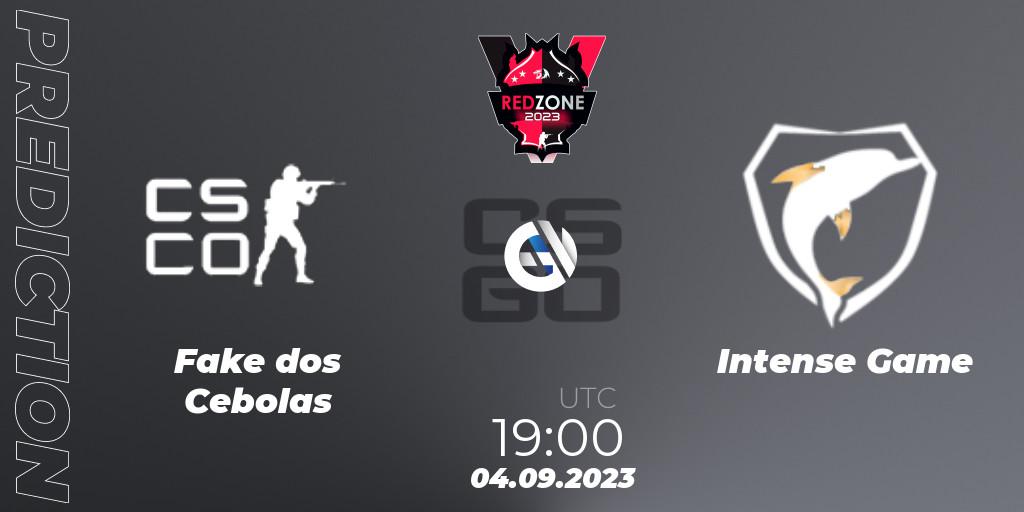Pronóstico Fake dos Cebolas - Intense Game. 04.09.2023 at 19:00, Counter-Strike (CS2), RedZone PRO League 2023 Season 6