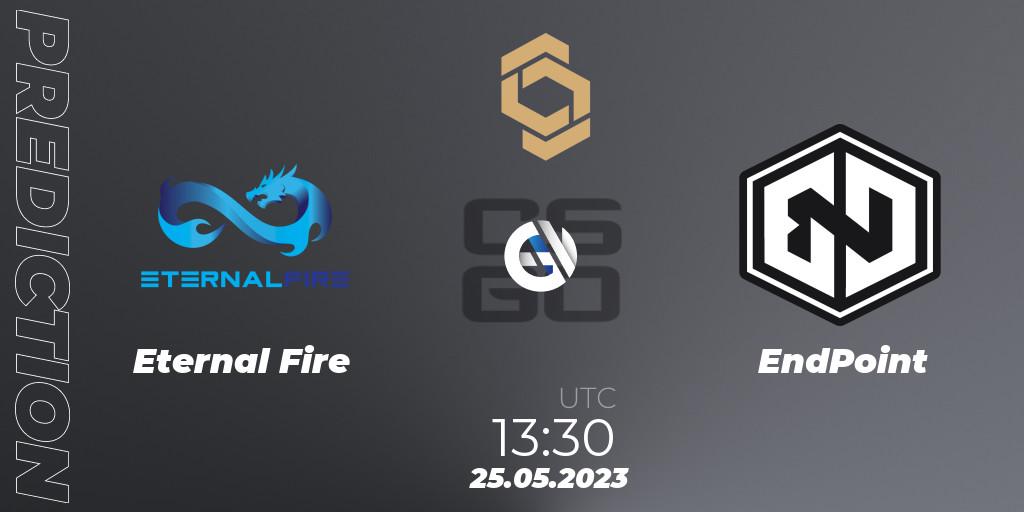 Pronóstico Eternal Fire - EndPoint. 25.05.2023 at 14:00, Counter-Strike (CS2), CCT South Europe Series #4