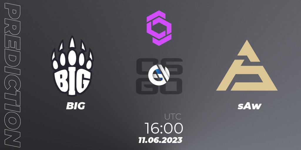 Pronóstico BIG - sAw. 11.06.2023 at 16:00, Counter-Strike (CS2), CCT West Europe Series 4