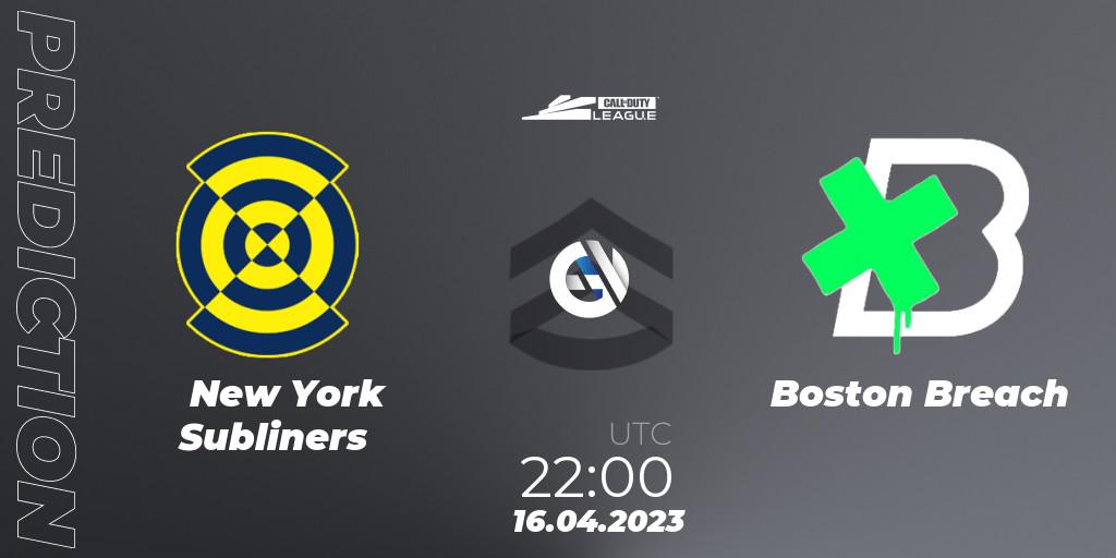 Pronóstico New York Subliners - Boston Breach. 16.04.2023 at 22:00, Call of Duty, Call of Duty League 2023: Stage 4 Major Qualifiers