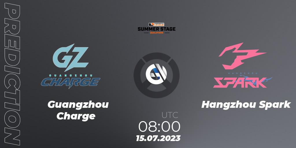 Pronóstico Guangzhou Charge - Hangzhou Spark. 15.07.23, Overwatch, Overwatch League 2023 - Summer Stage Qualifiers