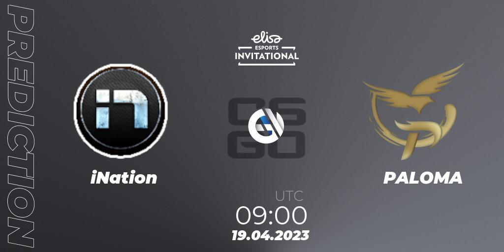 Pronóstico iNation - Ignis Serpens. 19.04.2023 at 09:00, Counter-Strike (CS2), Elisa Invitational Spring 2023 Contenders