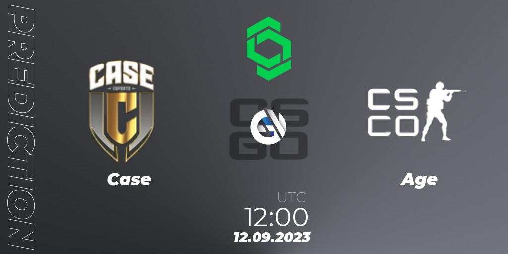 Pronóstico Case - Age Sports. 12.09.2023 at 12:00, Counter-Strike (CS2), CCT South America Series #11