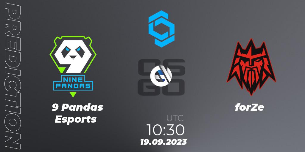 Pronóstico 9 Pandas Esports - forZe. 19.09.23, CS2 (CS:GO), CCT East Europe Series #2