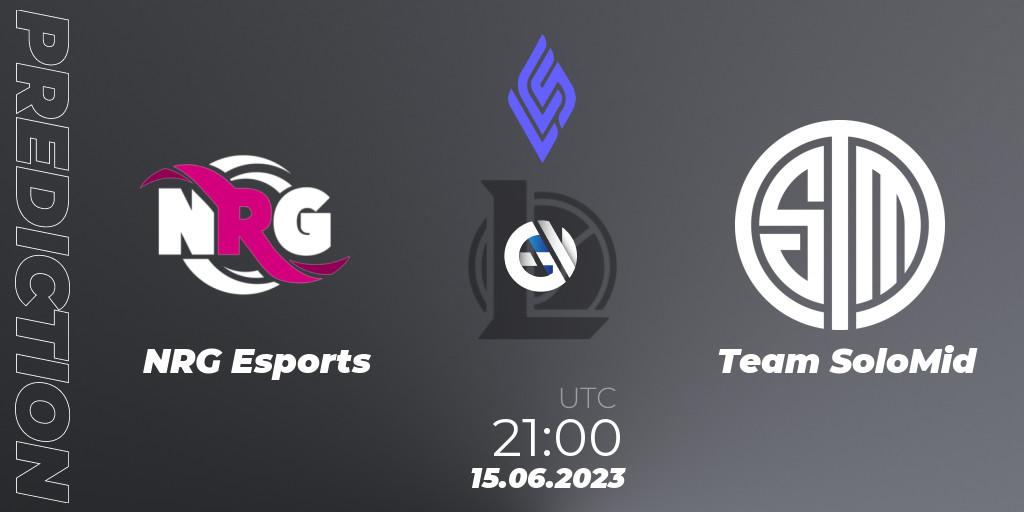 Pronóstico NRG Esports - Team SoloMid. 22.06.23, LoL, LCS Summer 2023 - Group Stage