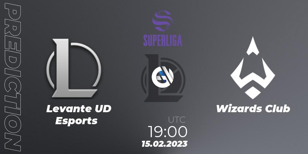 Pronóstico Levante UD Esports - Wizards Club. 15.02.2023 at 19:00, LoL, LVP Superliga 2nd Division Spring 2023 - Group Stage