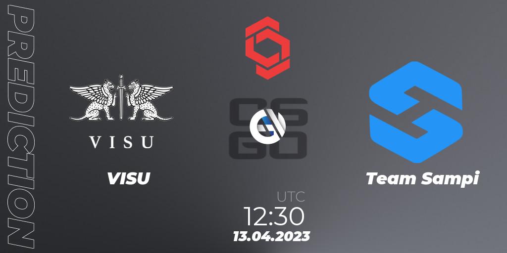 Pronóstico VISU - Team Sampi. 13.04.2023 at 12:45, Counter-Strike (CS2), CCT Central Europe Series #6: Closed Qualifier