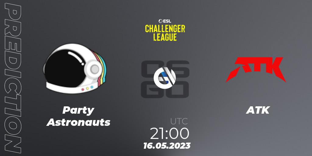Pronóstico Party Astronauts - ATK. 15.05.2023 at 21:00, Counter-Strike (CS2), ESL Challenger League Season 45: North America