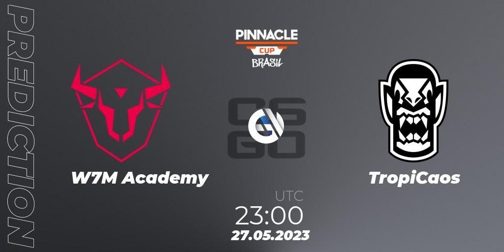 Pronóstico w7m Academy - TropiCaos. 27.05.2023 at 23:00, Counter-Strike (CS2), Pinnacle Brazil Cup 1