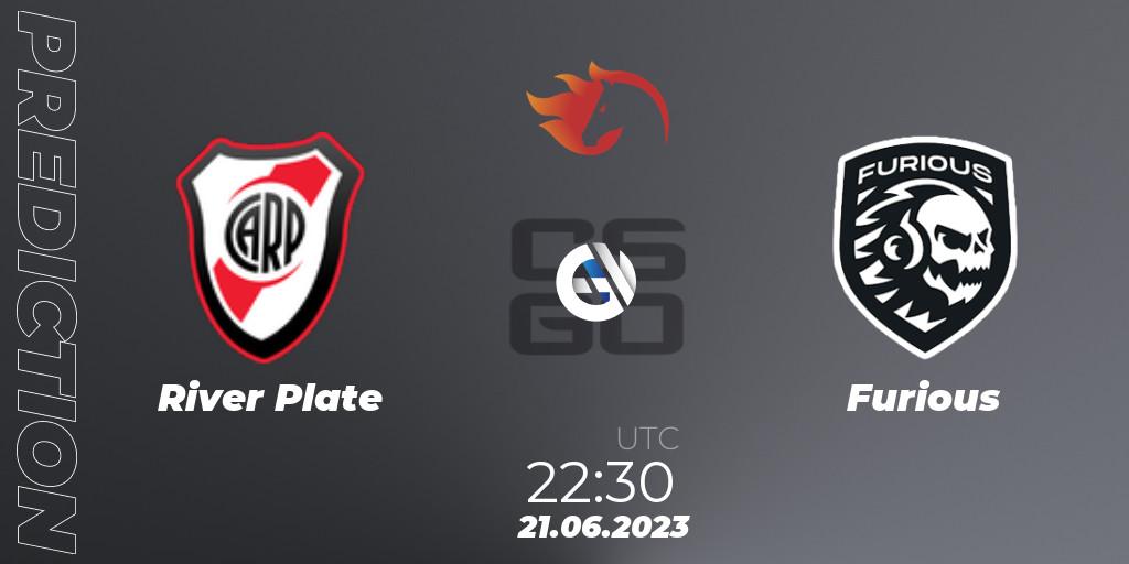 Pronóstico River Plate - Furious. 21.06.2023 at 22:30, Counter-Strike (CS2), FiReLEAGUE Argentina 2023