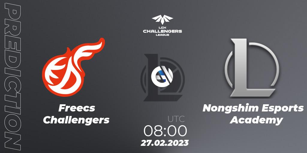 Pronóstico Freecs Challengers - Nongshim Esports Academy. 27.02.2023 at 08:00, LoL, LCK Challengers League 2023 Spring