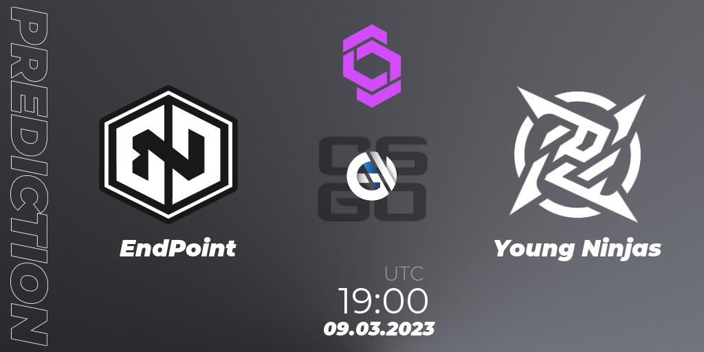 Pronóstico EndPoint - Young Ninjas. 09.03.2023 at 19:45, Counter-Strike (CS2), CCT West Europe Series #2
