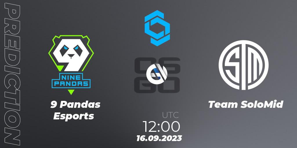 Pronóstico 9 Pandas Esports - Team SoloMid. 16.09.2023 at 12:10, Counter-Strike (CS2), CCT East Europe Series #2