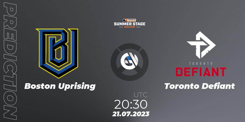 Pronóstico Boston Uprising - Toronto Defiant. 21.07.2023 at 20:55, Overwatch, Overwatch League 2023 - Summer Stage Qualifiers