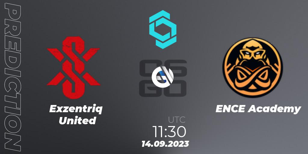 Pronóstico Exzentriq United - ENCE Academy. 14.09.2023 at 11:55, Counter-Strike (CS2), CCT North Europe Series #8: Closed Qualifier