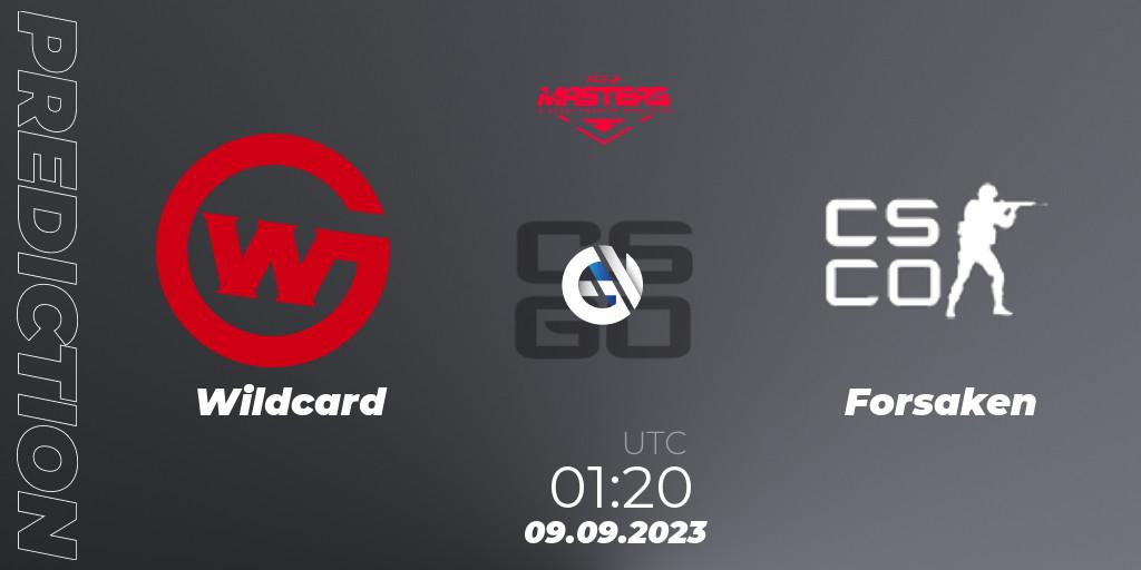 Pronóstico Wildcard - Forsaken. 09.09.2023 at 01:20, Counter-Strike (CS2), Ace North American Masters Fall 2023 - BLAST Premier Qualifier