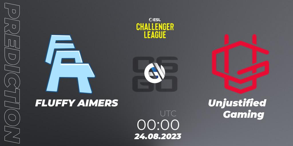 Pronóstico FLUFFY AIMERS - Unjustified Gaming. 24.08.2023 at 00:00, Counter-Strike (CS2), ESL Challenger League Season 46: North America