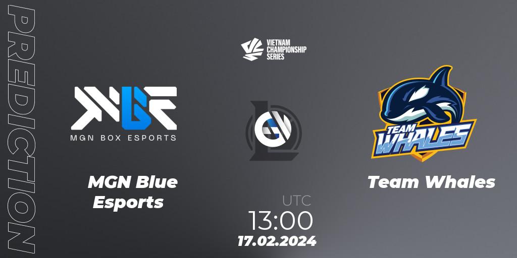 Pronóstico MGN Blue Esports - Team Whales. 17.02.24, LoL, VCS Dawn 2024 - Group Stage