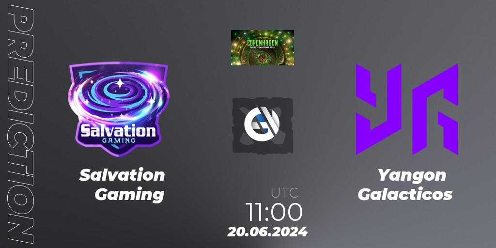 Pronóstico Salvation Gaming - Yangon Galacticos. 20.06.2024 at 11:00, Dota 2, The International 2024: Southeast Asia Closed Qualifier