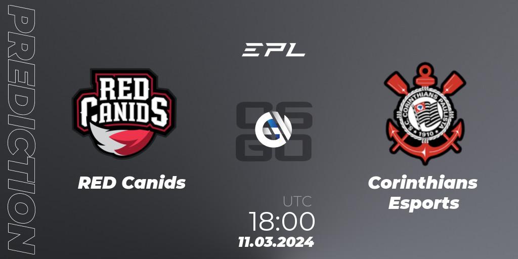 Pronóstico RED Canids - Corinthians Esports. 11.03.24, CS2 (CS:GO), EPL World Series: Americas Season 7