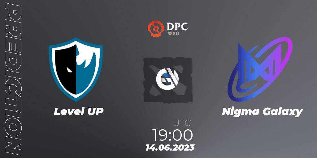 Pronóstico Level UP - Nigma Galaxy. 14.06.2023 at 20:16, Dota 2, DPC 2023 Tour 3: WEU Division II (Lower)