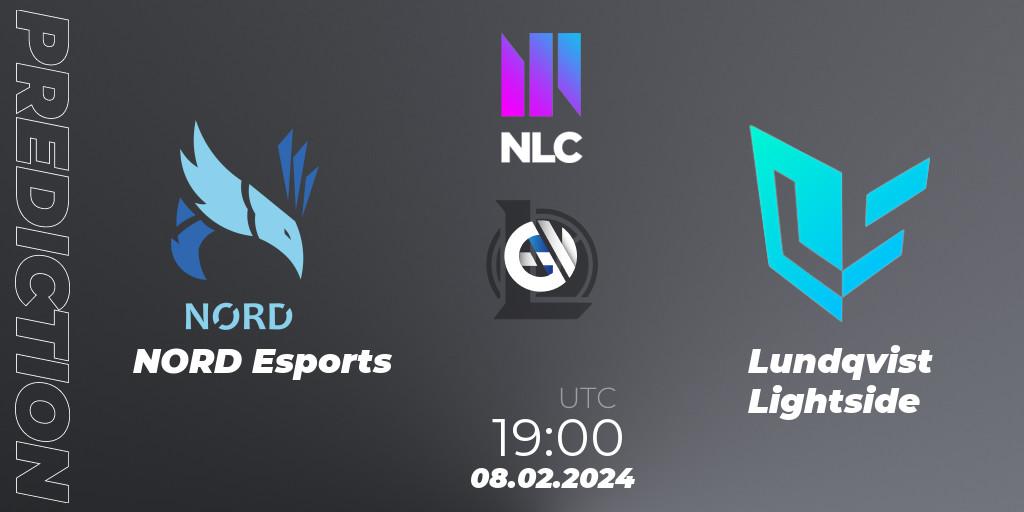 Pronóstico NORD Esports - Lundqvist Lightside. 08.02.2024 at 19:00, LoL, NLC 1st Division Spring 2024
