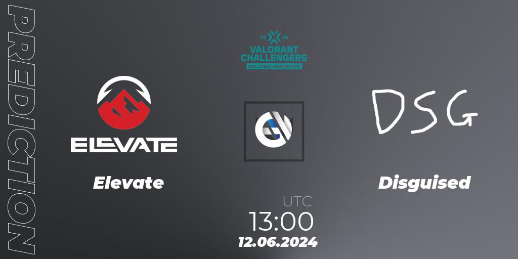 Pronóstico Elevate - Disguised. 12.06.2024 at 13:00, VALORANT, VALORANT Challengers 2024 Malaysia and Singapore: Split 2