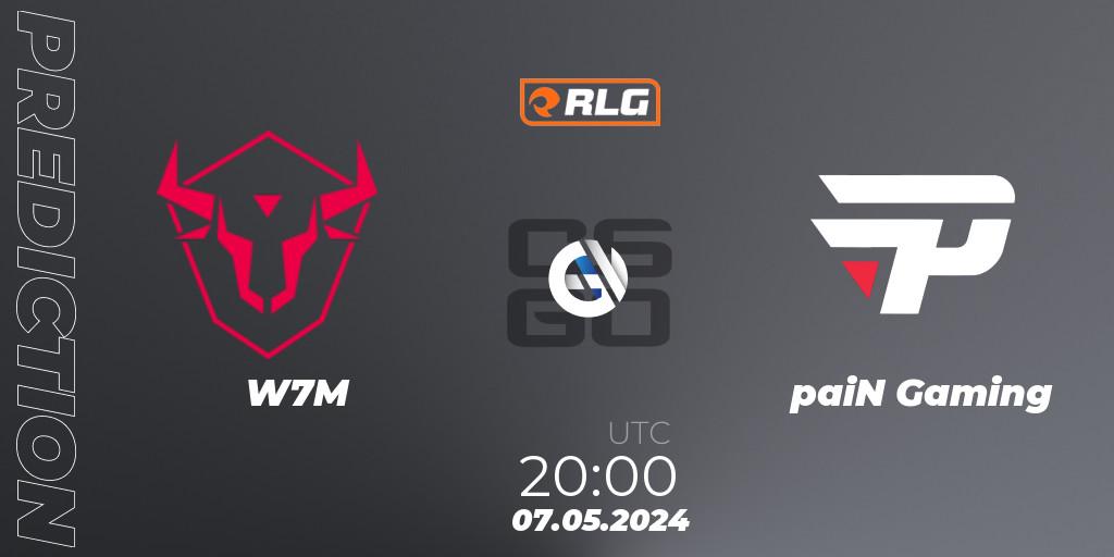 Pronóstico W7M - paiN Gaming. 07.05.2024 at 20:00, Counter-Strike (CS2), RES Latin American Series #4