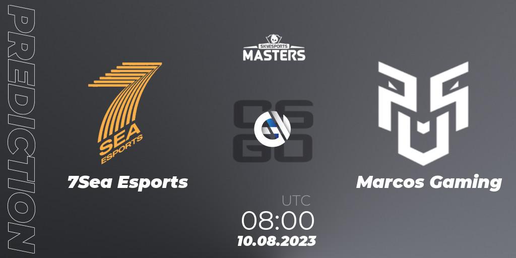 Pronóstico 7Sea Esports - Marcos Gaming. 10.08.2023 at 08:00, Counter-Strike (CS2), Skyesports Masters 2023: Regular Season