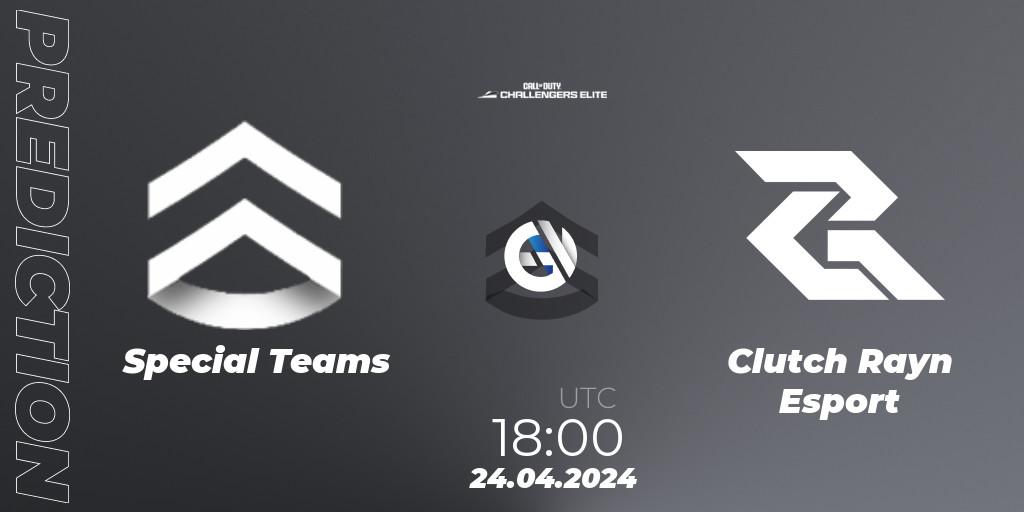 Pronóstico Special Teams - Clutch Rayn Esport. 24.04.2024 at 18:00, Call of Duty, Call of Duty Challengers 2024 - Elite 2: EU