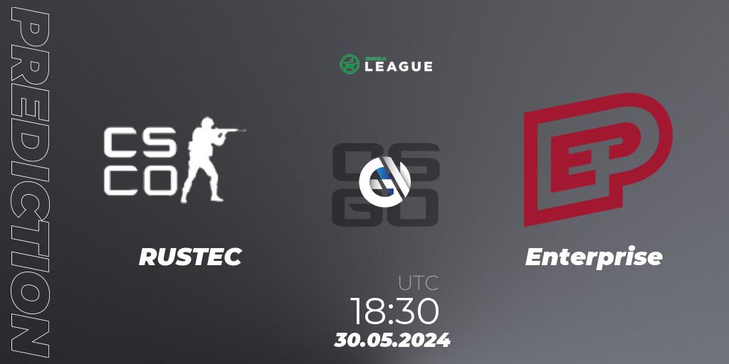 Pronóstico Rustec - Enterprise. 30.05.2024 at 18:30, Counter-Strike (CS2), ESEA Season 49: Advanced Division - Europe