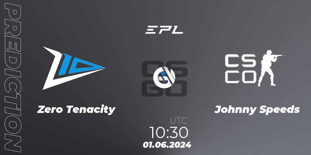 Pronóstico Zero Tenacity - Johnny Speeds. 03.06.2024 at 11:15, Counter-Strike (CS2), European Pro League Season 16