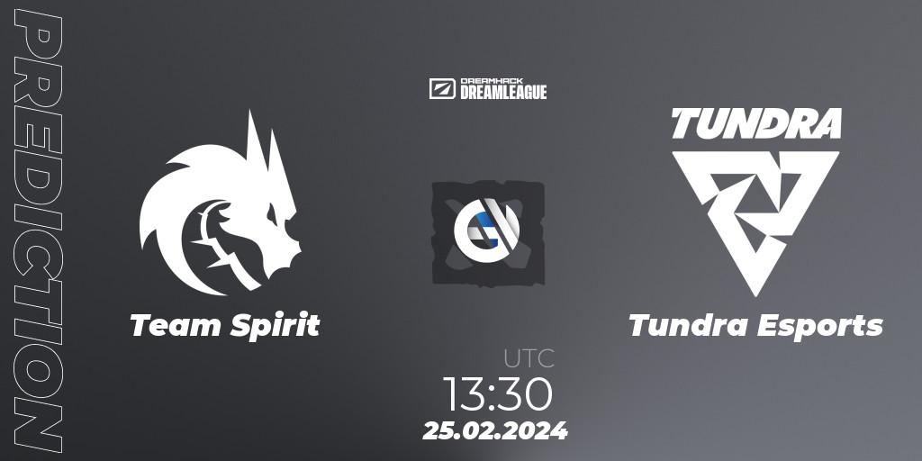 Pronóstico Team Spirit - Tundra Esports. 25.02.24, Dota 2, DreamLeague Season 22