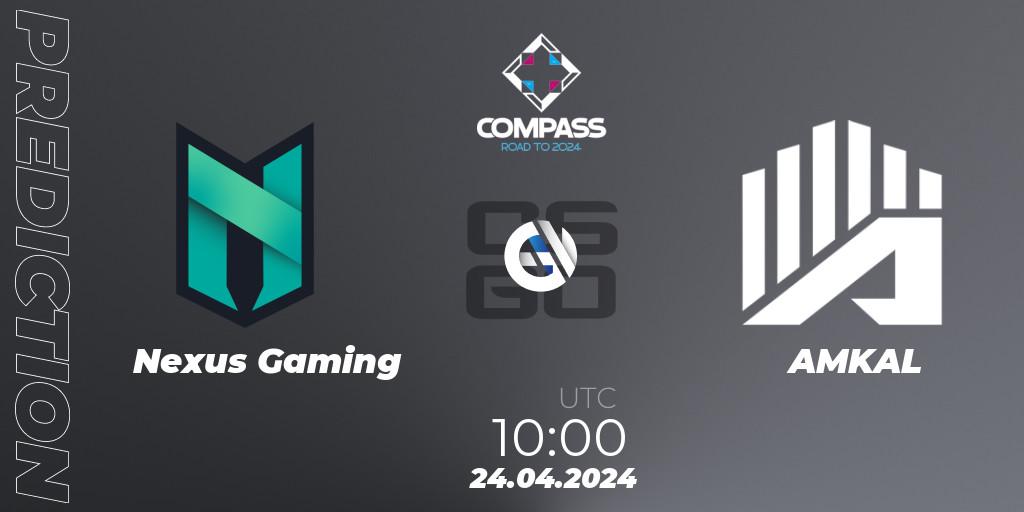 Pronóstico Nexus Gaming - AMKAL. 24.04.24, CS2 (CS:GO), YaLLa Compass Spring 2024