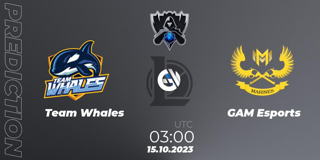 Pronóstico Team Whales - GAM Esports. 15.10.23, LoL, Worlds 2023 LoL - Play-In