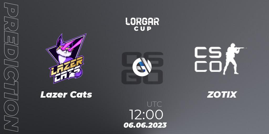 Pronóstico Lazer Cats - ZOTIX. 06.06.2023 at 12:00, Counter-Strike (CS2), Lorgar Cup: Ukrainian Closed Qualifier