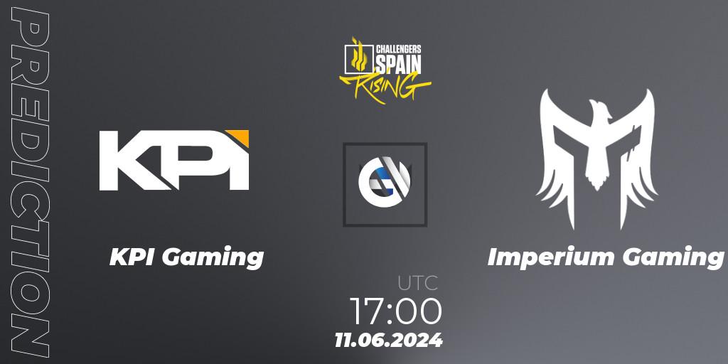 Pronóstico KPI Gaming - Imperium Gaming. 11.06.2024 at 17:00, VALORANT, VALORANT Challengers 2024 Spain: Rising Split 2