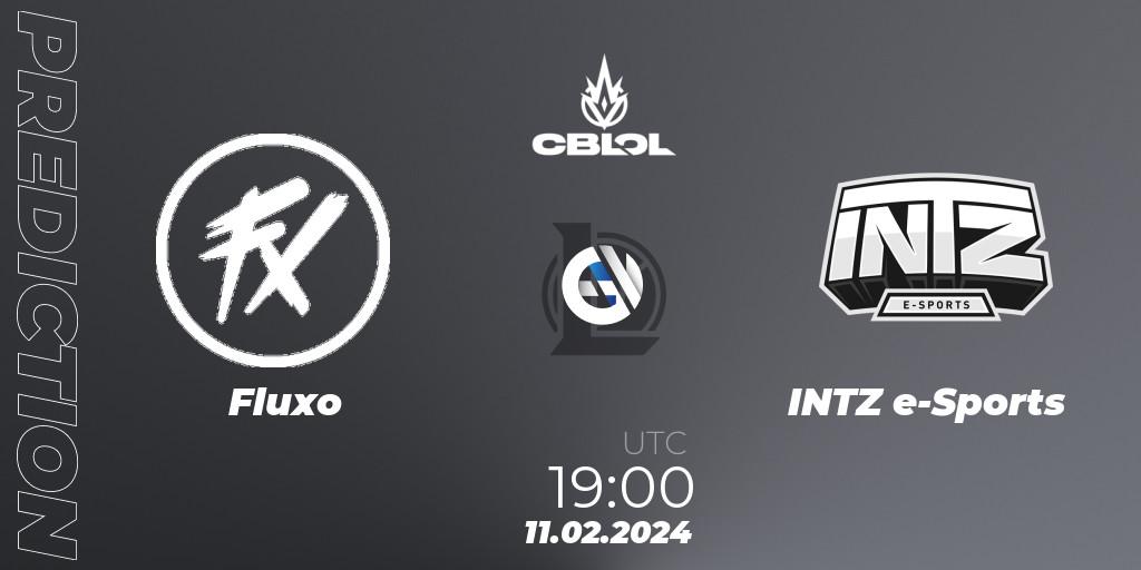 Pronóstico Fluxo - INTZ e-Sports. 11.02.2024 at 19:00, LoL, CBLOL Split 1 2024 - Group Stage