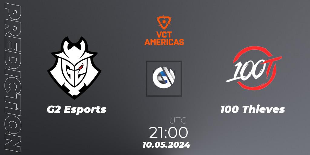 Pronóstico G2 Esports - 100 Thieves. 10.05.2024 at 21:00, VALORANT, VCT 2024: Americas League - Stage 1