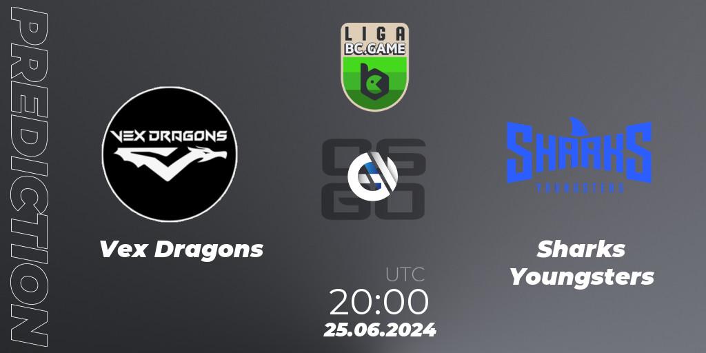 Pronóstico Vex Dragons - Sharks Youngsters. 25.06.2024 at 20:00, Counter-Strike (CS2), Dust2 Brasil Liga Season 3: Division 2