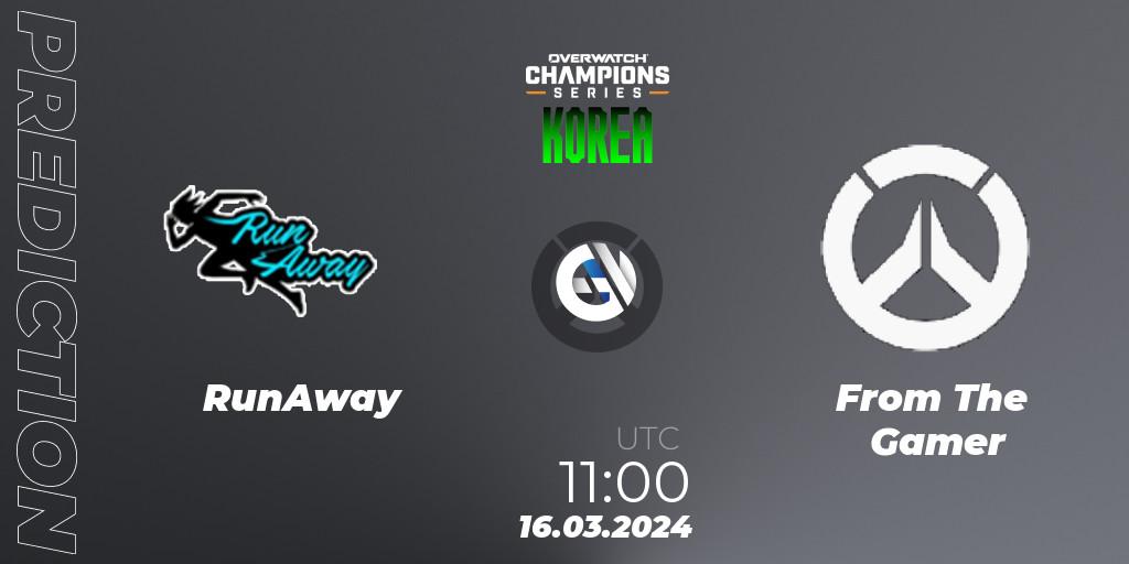 Pronóstico RunAway - From The Gamer. 16.03.2024 at 11:00, Overwatch, Overwatch Champions Series 2024 - Stage 1 Korea