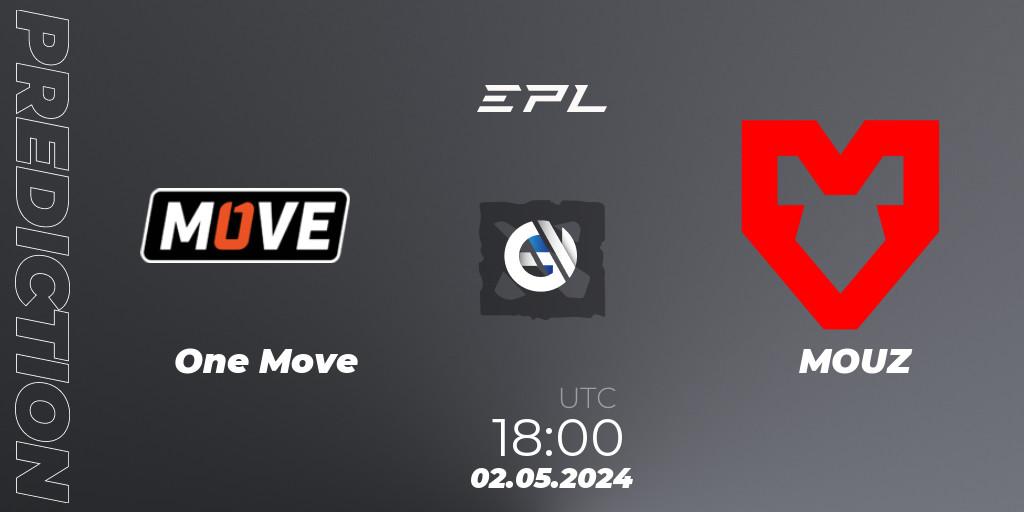 Pronóstico One Move - MOUZ. 02.05.2024 at 18:15, Dota 2, European Pro League Season 18
